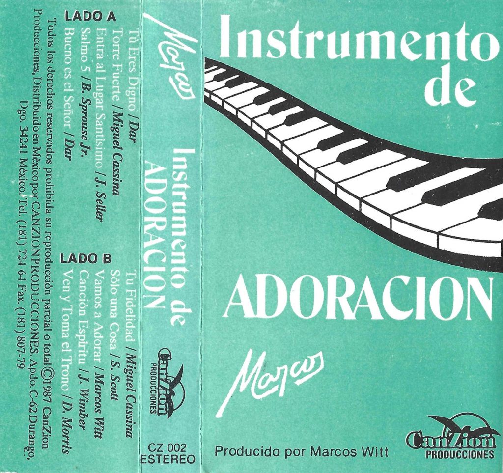 agrio disco Tiza MARCOS WITT – INSTRUMENTO DE ADORACIÓN 1 (1987) | elkin.co - jmigueba